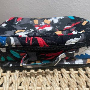 Vera Bradley Splash Floral Blush & Brush Makeup Case NWT